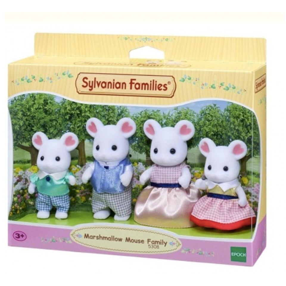 Sylvanian Families Marshmellow Mouse Family