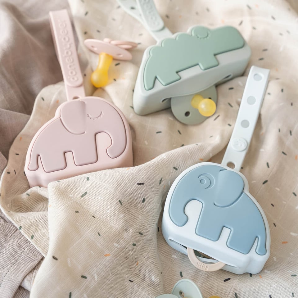 Silicone Pacifier Pouch Elphee Powder