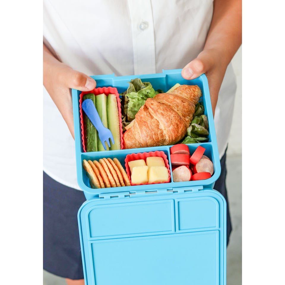 Montii Bento 3 Lunchbox Coastal / Superhero - Blauw