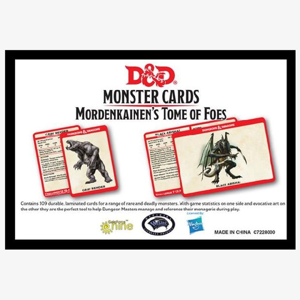 Spellbook Cards Monsters Mordenkainen's Tome of Foes