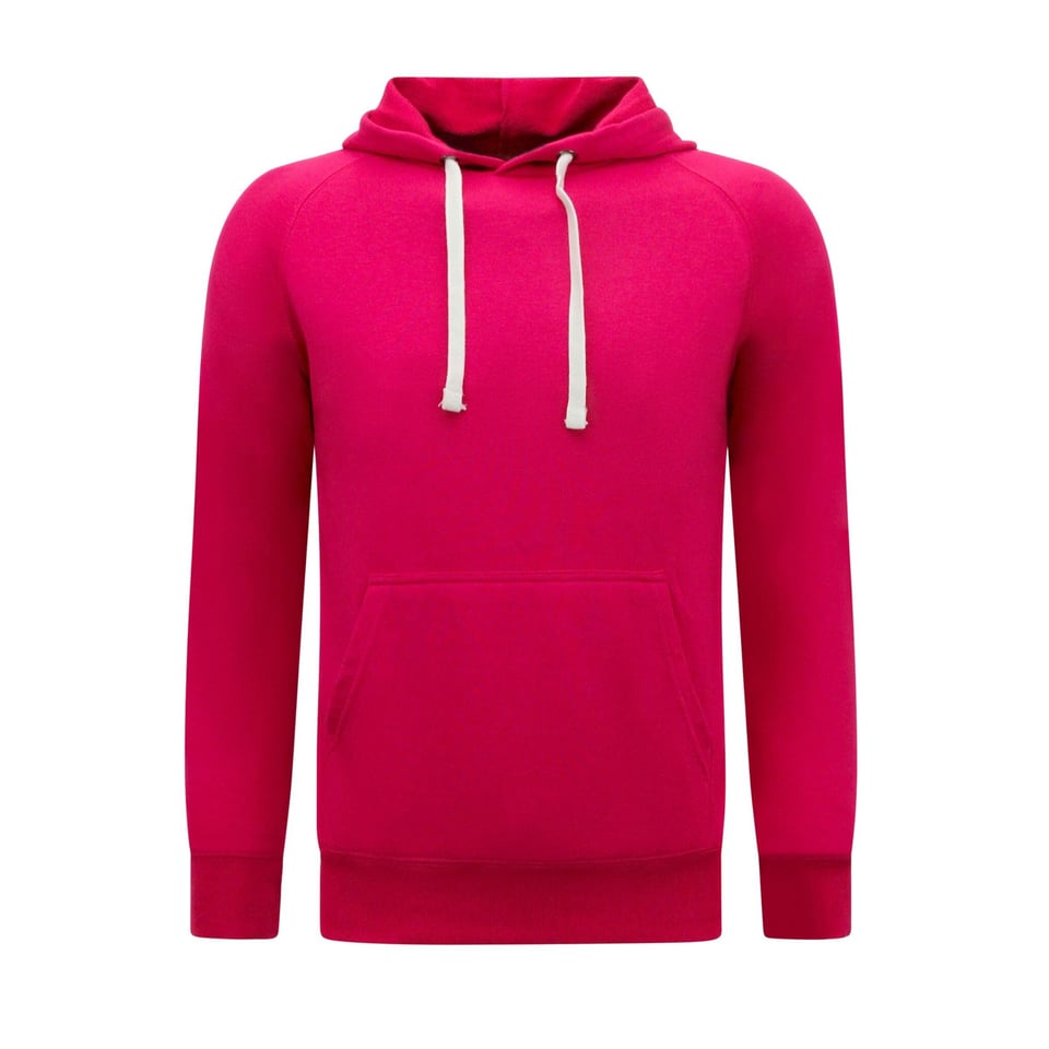 Hoodie Heren - Classic Hoodie Met Capuchon - Magenta