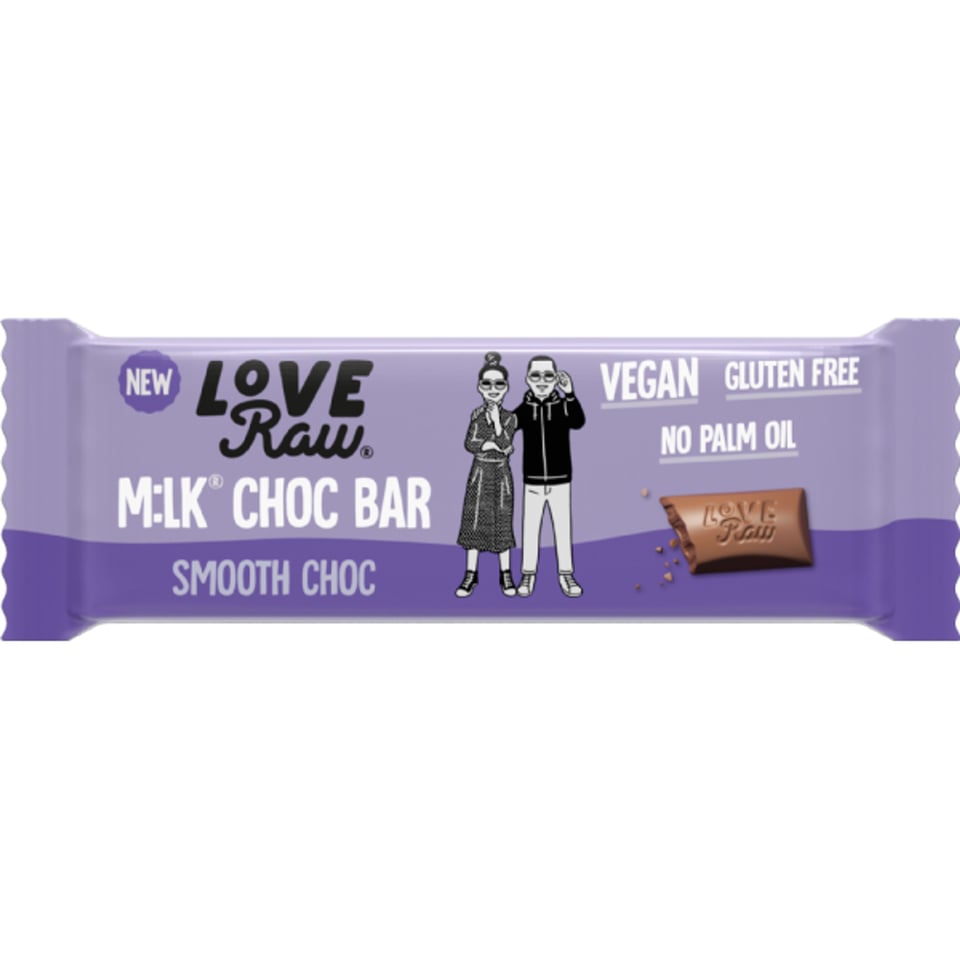 LoveRaw - M:Lk Choc Bar - Smooth Choc 30g