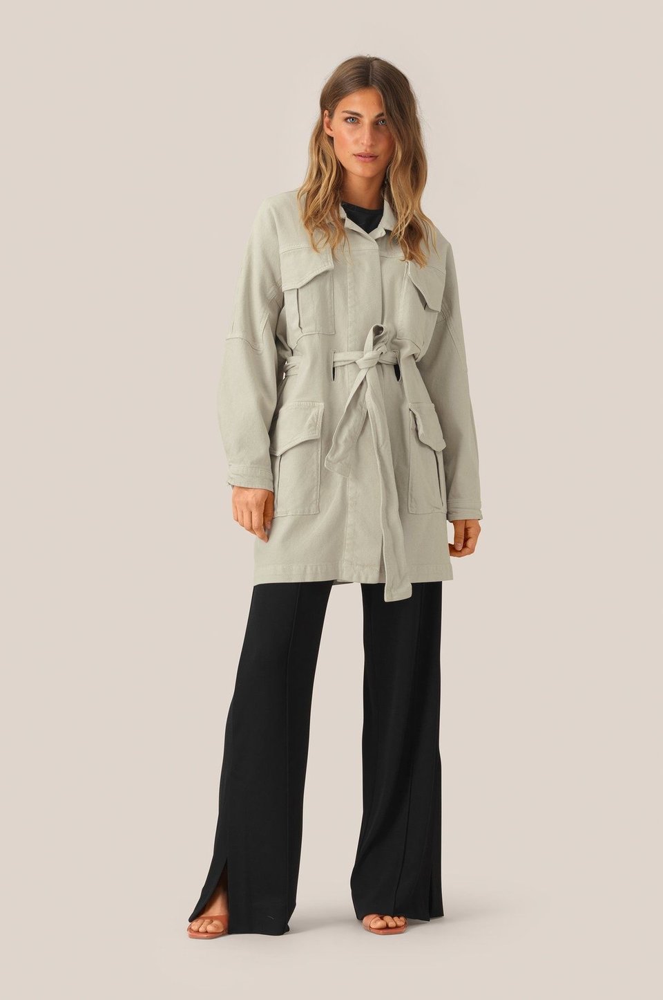 Ariana LS Coat - Stone