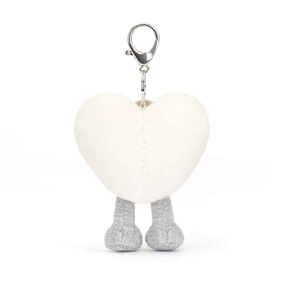 Jellycat Bag Charm - Amuseables Cream Heart