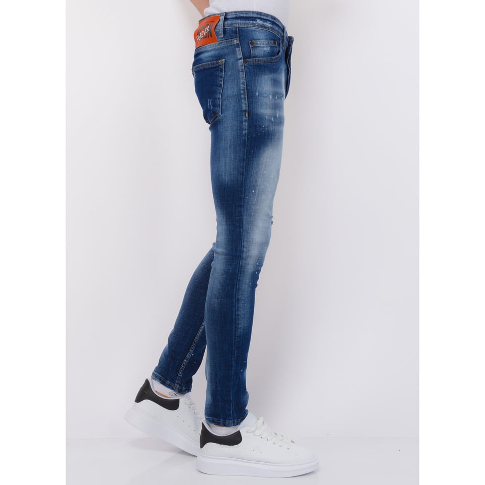 Blue Stone Washed Jeans Heren - Slim Fit -1076- Blauw