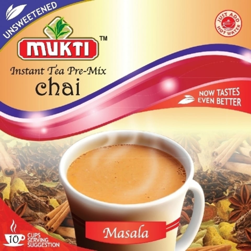 Mukti Instant Tea Pre-Mix Chai Masala (Unsweetened) 140G