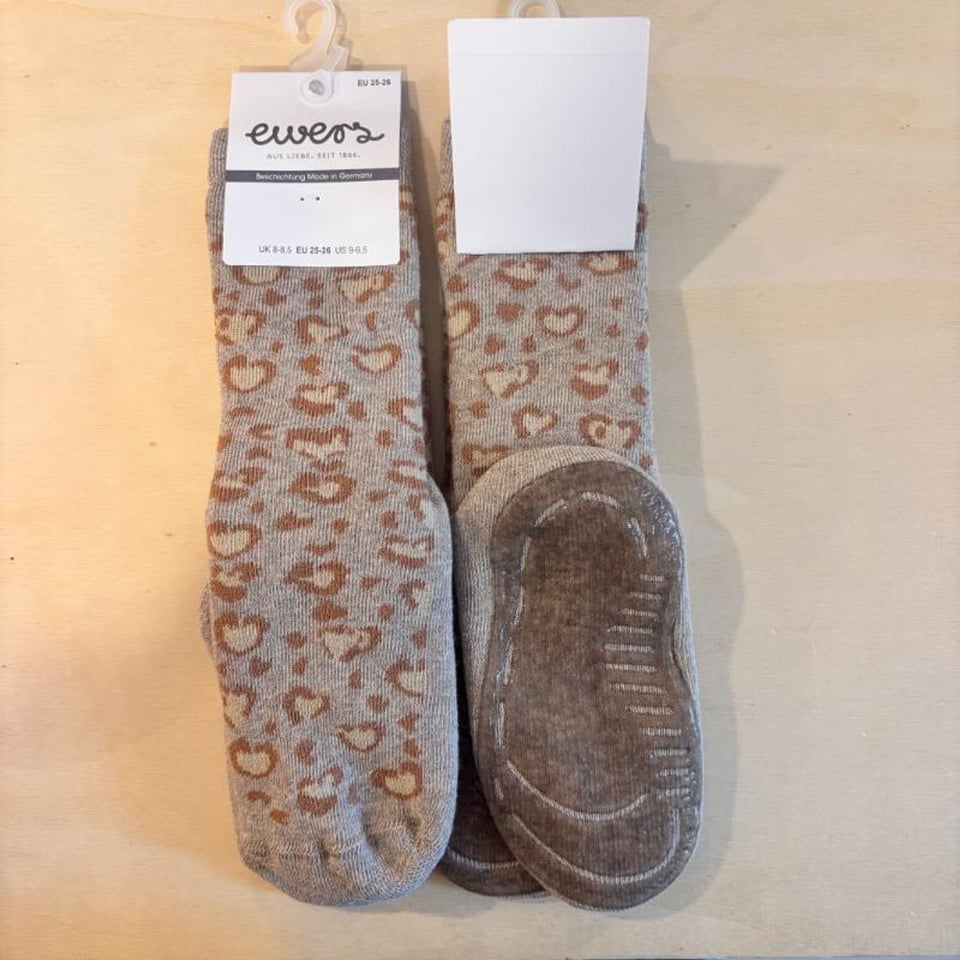 Ewers Antislipsok Leo Beige Melange