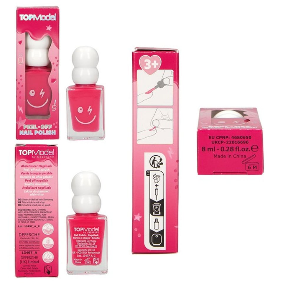 TOPModel Peel Off Nagellak Pink Power