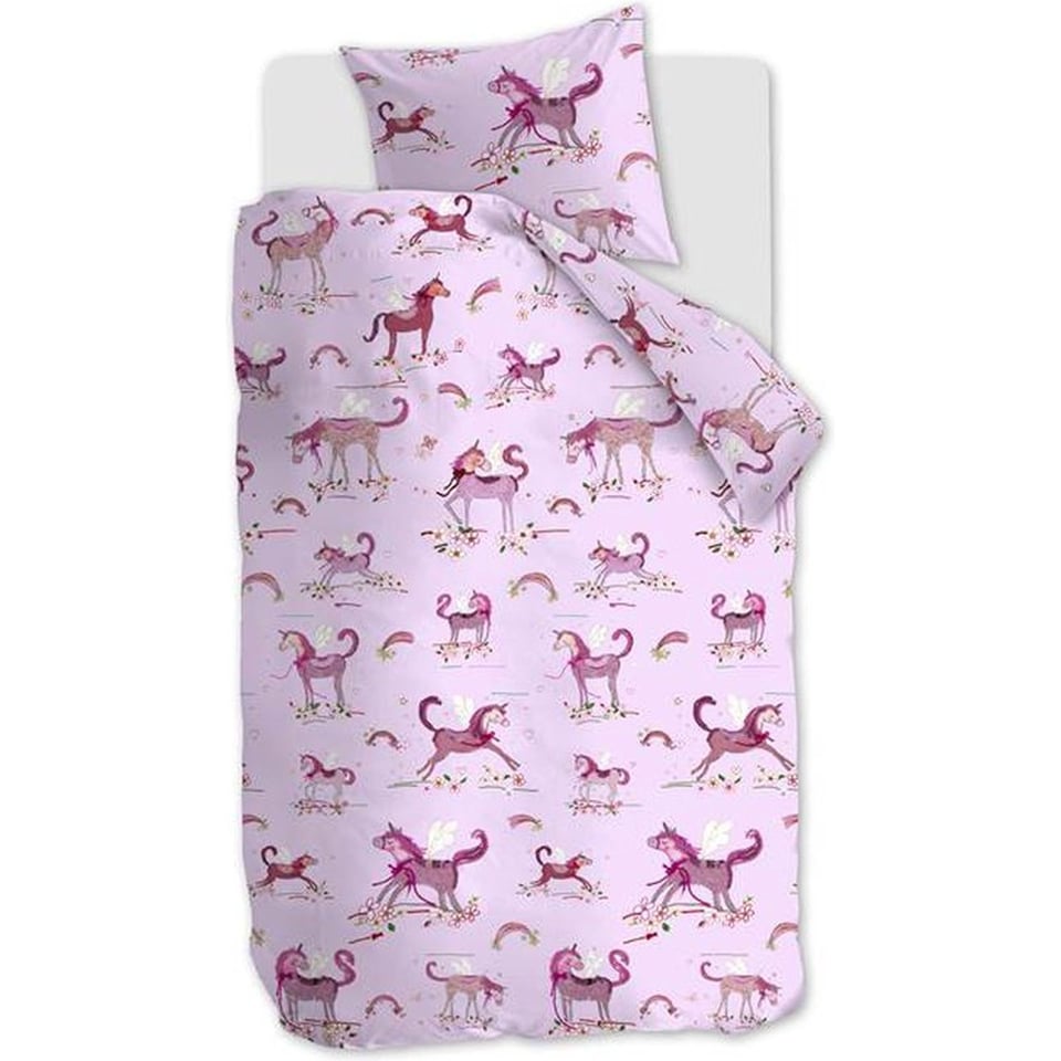 Dekbedovertrek Beddinghouse KIDS Unicorn Paradise Pink 140x200