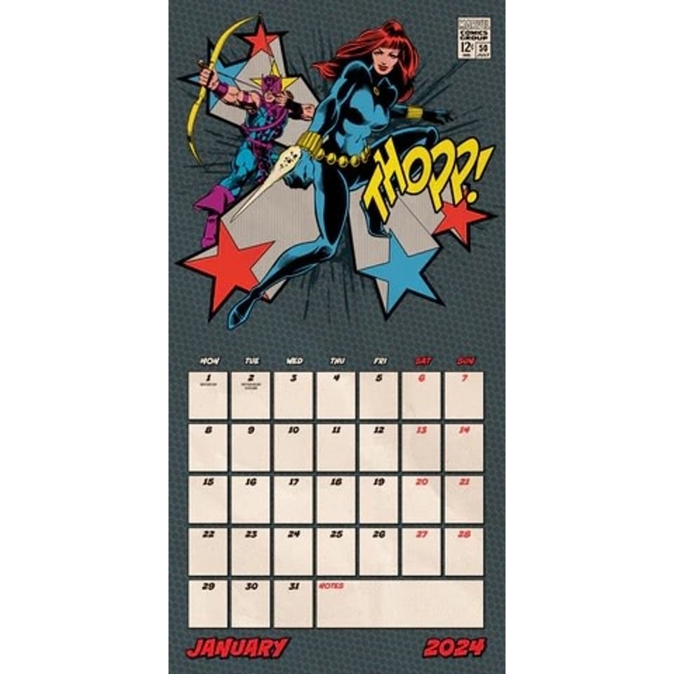Marvel 2024 Kalender Official 2024 Calendar Peddler