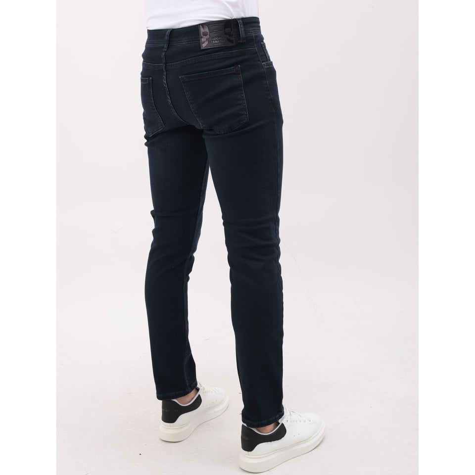 Spijkerbroek Heren Volwassenen - Heren Jeans Regular Fit Stretch - MM-R-14 - Donker Blauw