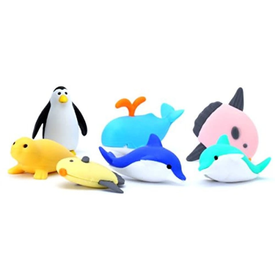 Iwako Puzzle Eraser Marine Animals Set 3+