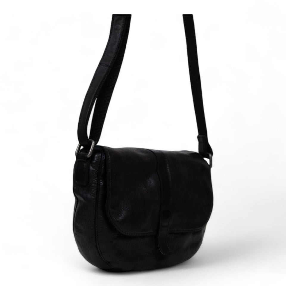 DSTRCT Leather Harrington Road Crossbody Shoulder Bag