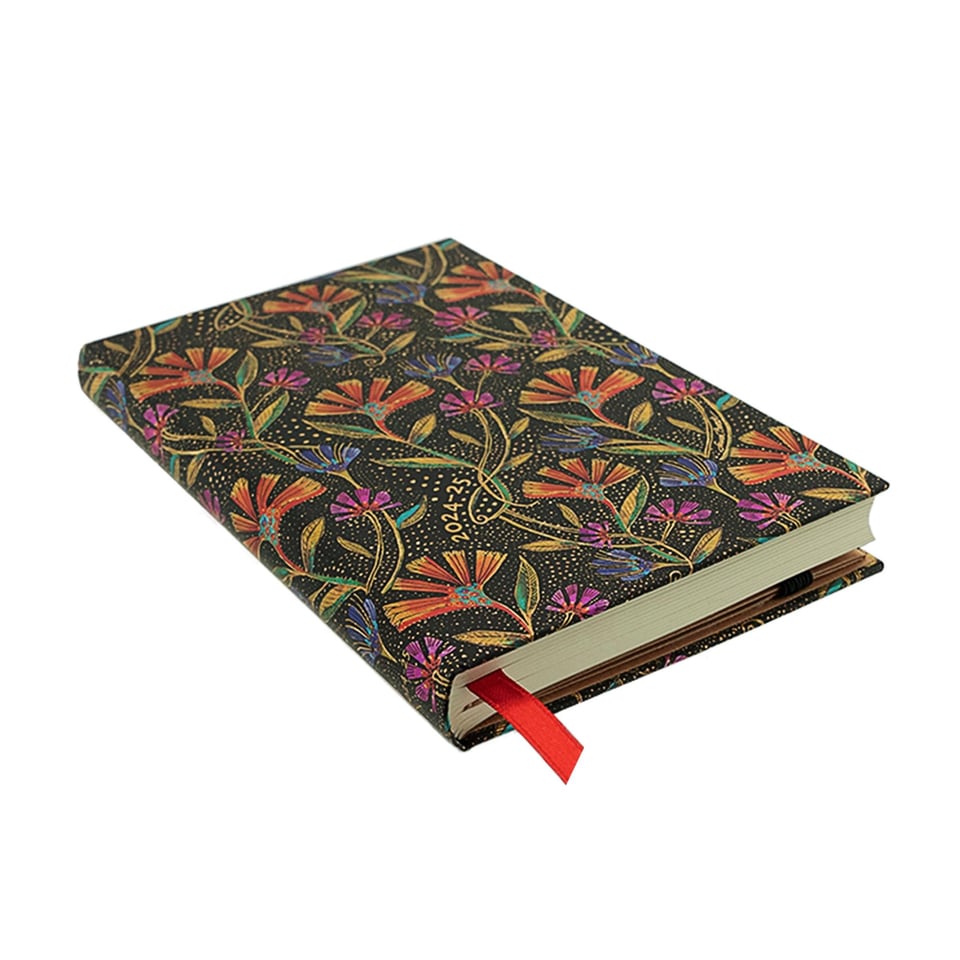 Paperblanks 18 months diary mini hardcover wild flowers 2025-2026