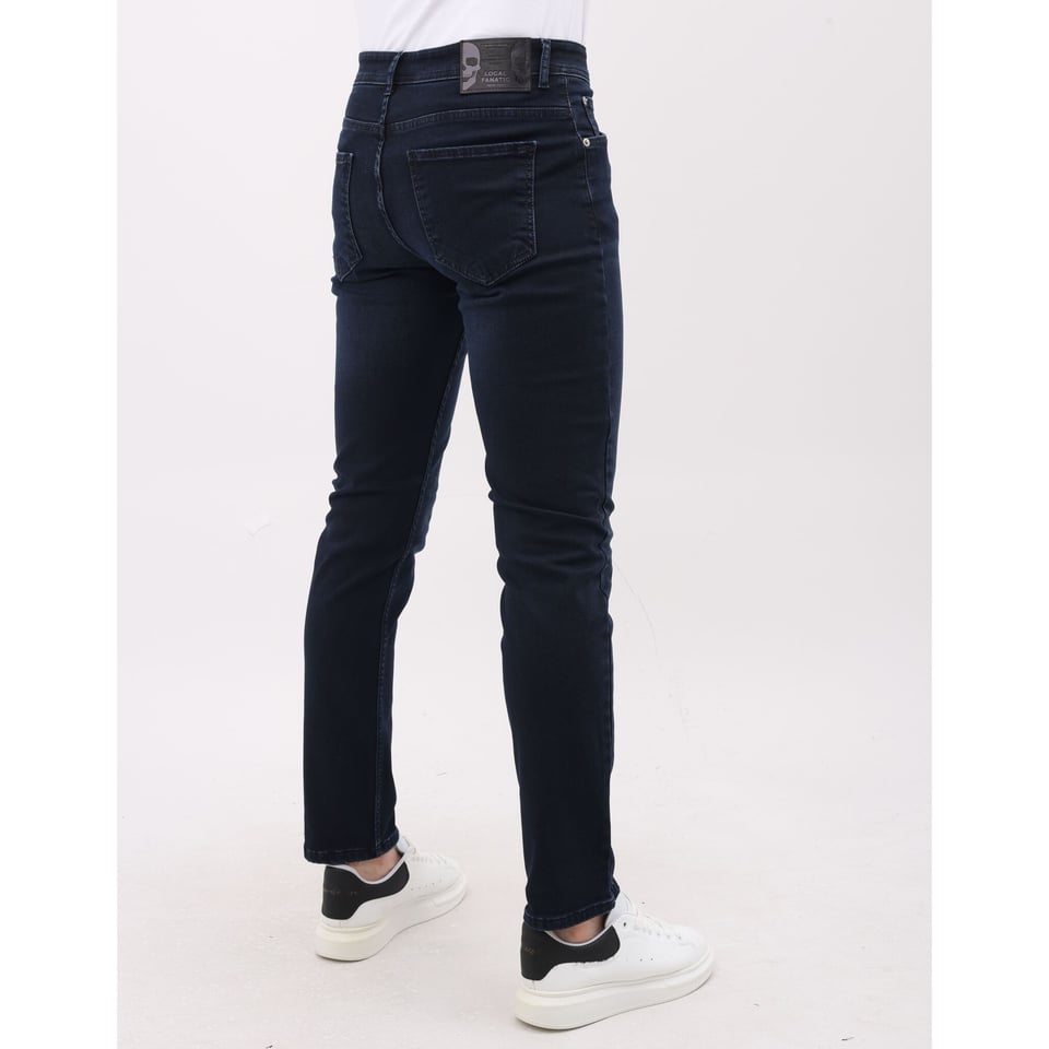 Heren Spijkerbroek - Regular Fit - Jeans Stretch - MM-R-13 - Donker Blauw