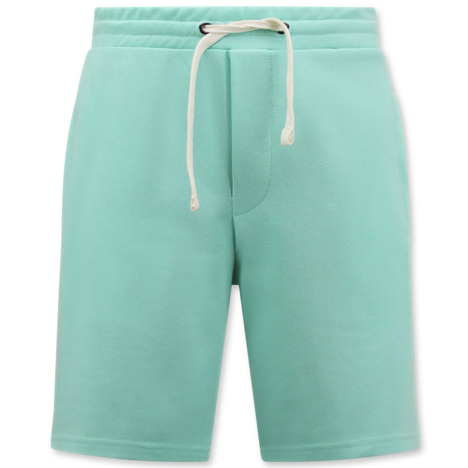 Hoodie Heren Met Rits - Joggingshorts Heren - SET - Mint Groen