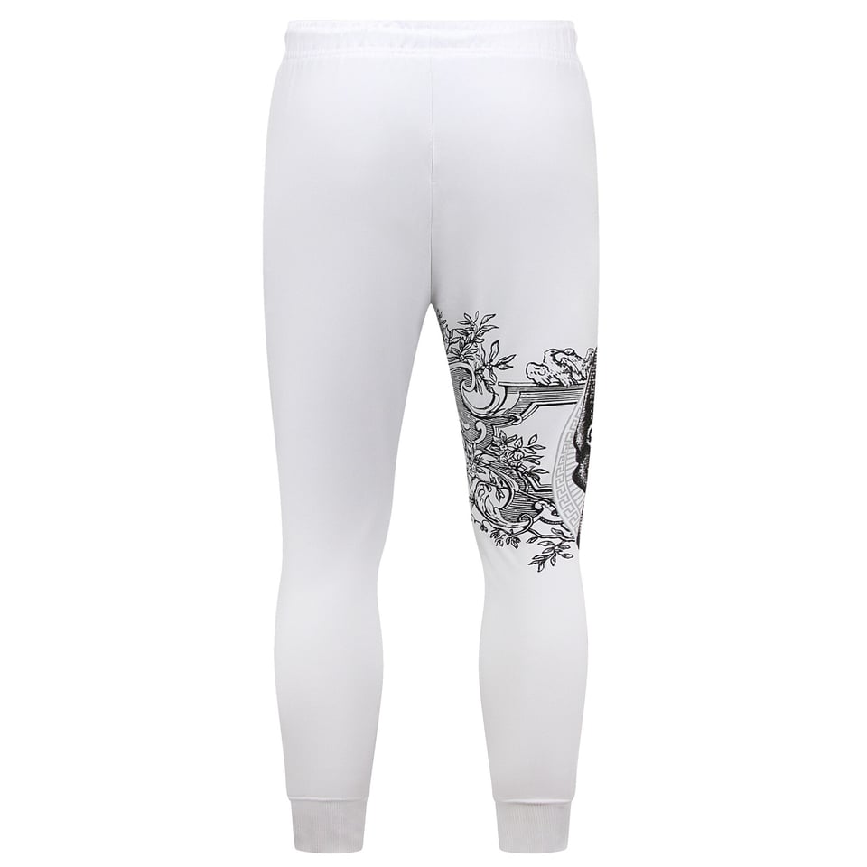 Joggingpak Heren Met Print - Huispak - Traningspak - 2676 - Wit