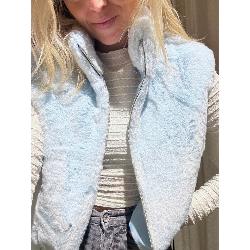 Trendy Soft Gilet - Iced Blue