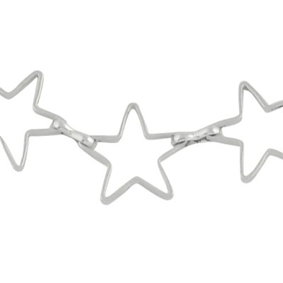 Schakelketting Ster Zilverkleurig