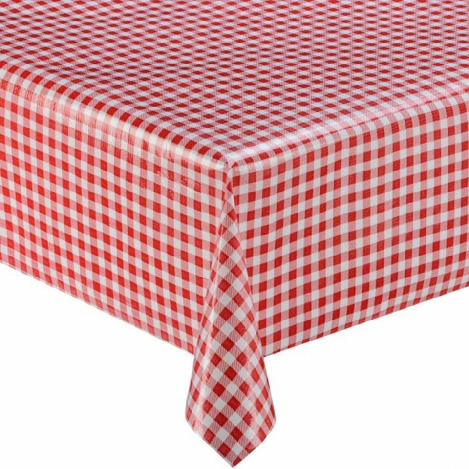 Tafelzeil Kleine Ruit Rood