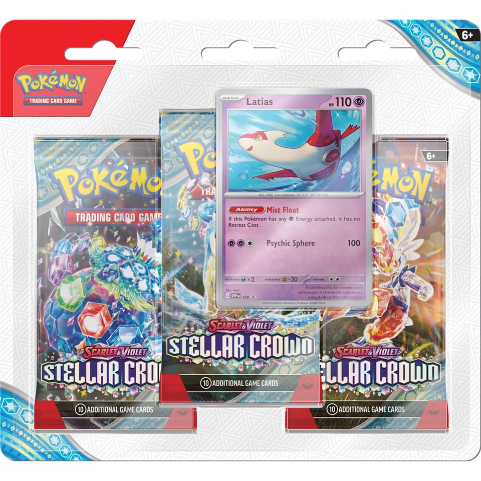 Pokémon Scarlet and Violet Stellar Crown 3 Boosters