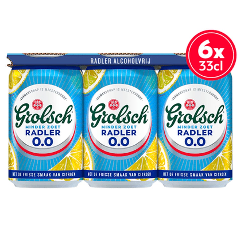 Grolsch Radler Citroen 0% Minder Zoet