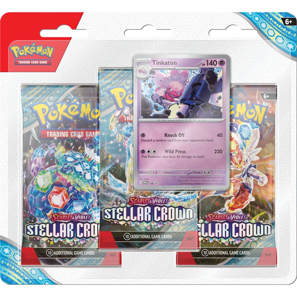 Pokémon Scarlet and Violet Stellar Crown 3 Boosters