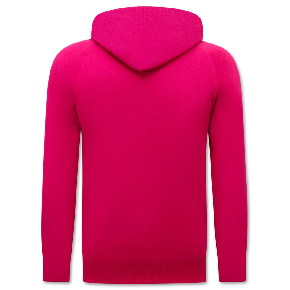 Hoodie Heren - Classic Hoodie Met Capuchon - Magenta