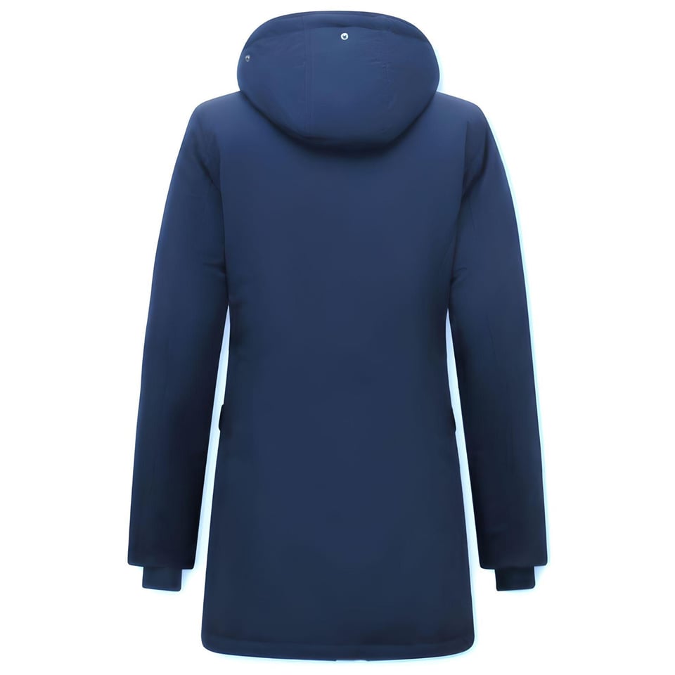 Lange Parka Dames Winter - 5692 - Blauw