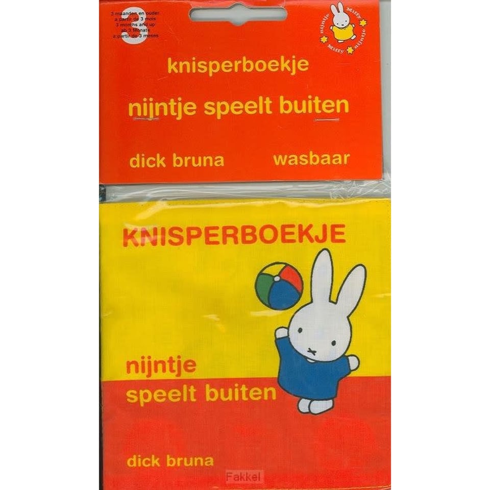 Knisperboekje Nijntje Speelt Buiten 14 Cm 0+