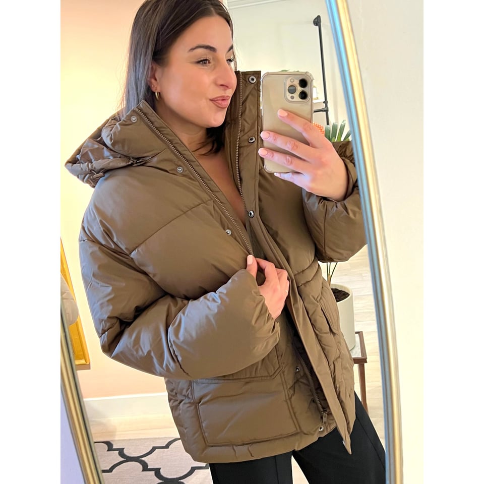 Oversized Padded jacket Coffee brown 