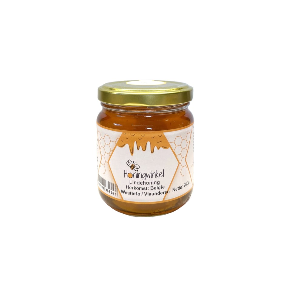 Lindehoning 250g België Honingwinkel (vloeibaar) - 250g