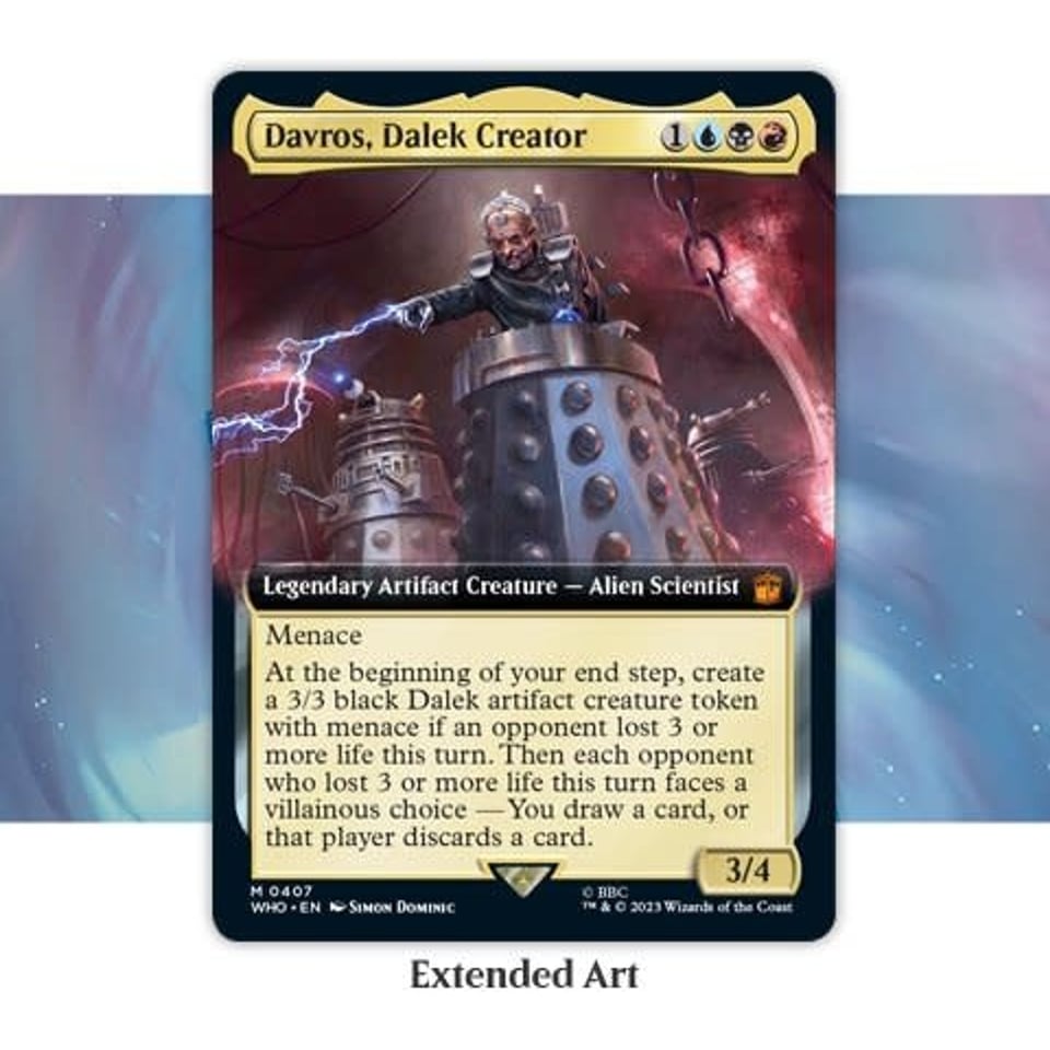 Magic The Gathering Universes Beyond Doctor Who Collector Booster