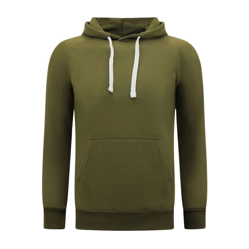 Hoodie Heren - Sweater Met Capuchon - Khaki