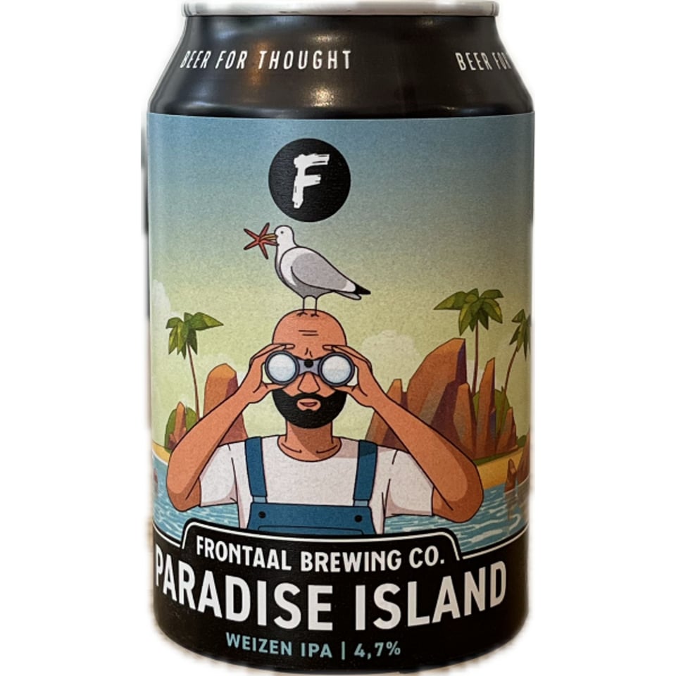 Frontaal Paradise Island 330ml