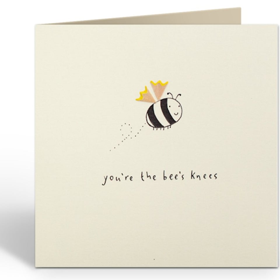 Dubbele Kaart Valentine 'Bee's Knees'