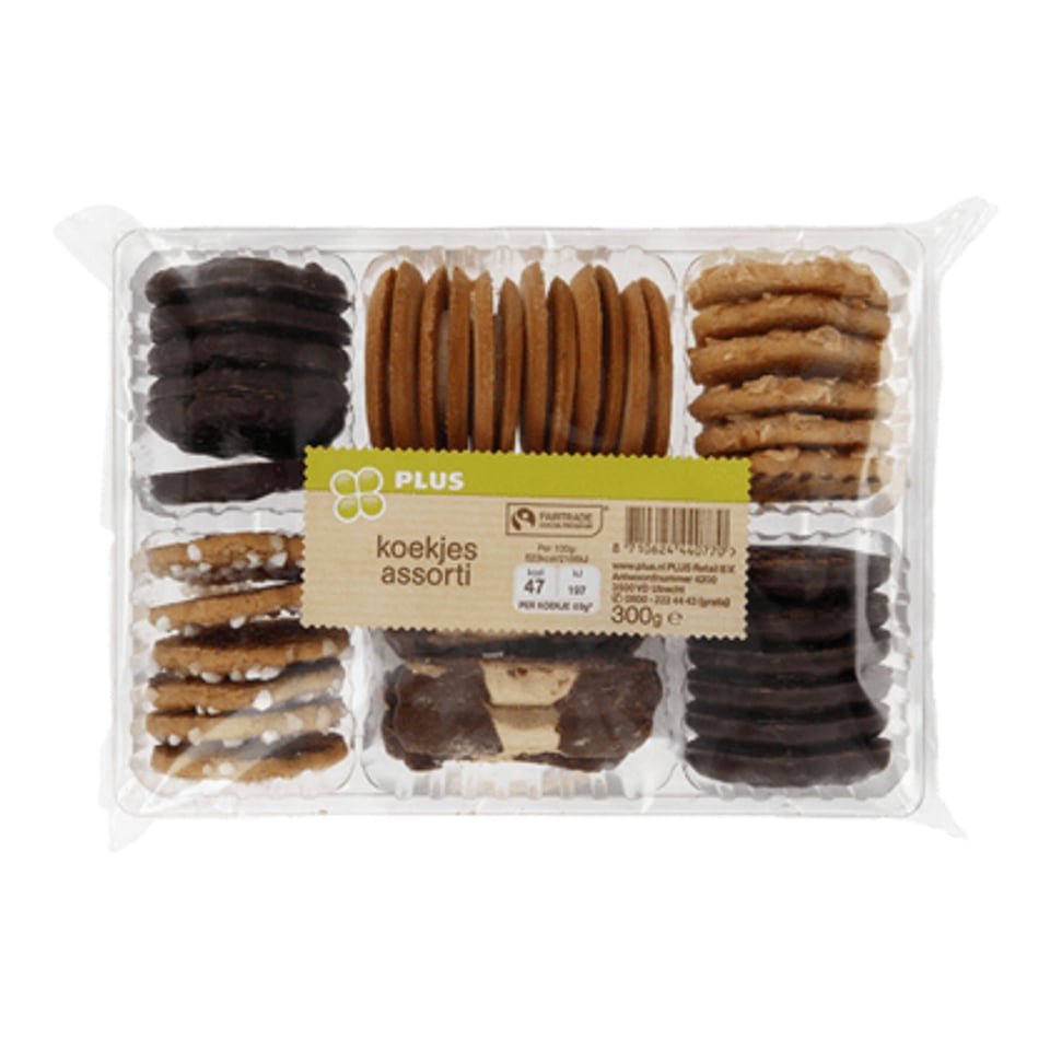 PLUS Koekjes Assorti Fairtrade