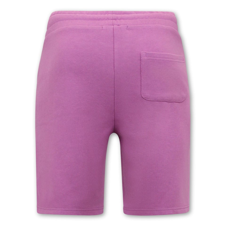 Hoodie Heren Met Rits - Nette Jogging Shorts Heren - SET - Paars
