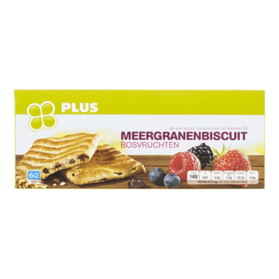 PLUS Meergranenbiscuit Bosvruchten