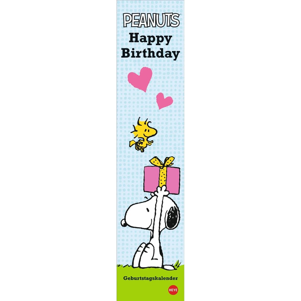 Verjaardagskalender Peanuts Snoopy Happy Birthday