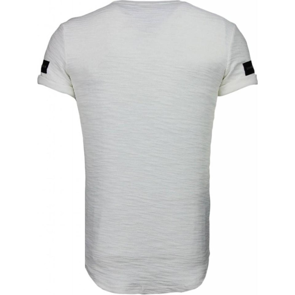 Exclusief Zipped Chest - T-Shirt - Wit