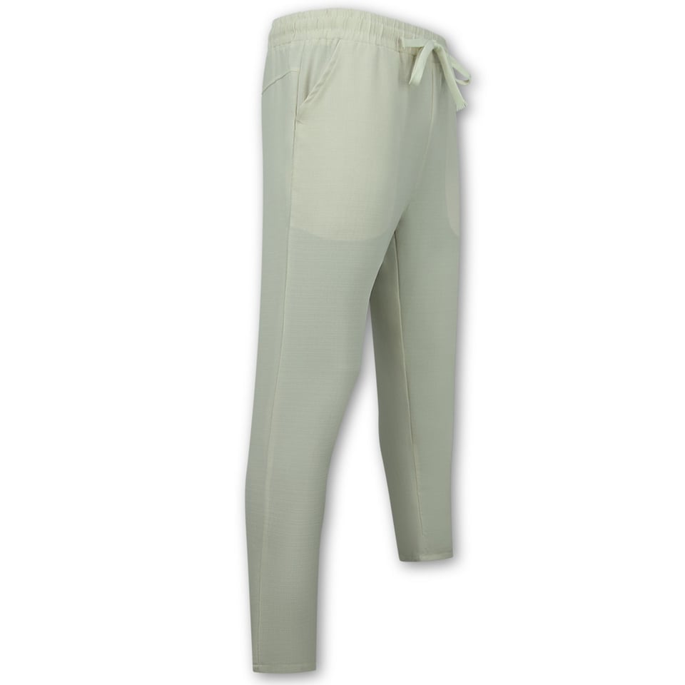 Linnen Zomerset Heren - Linnen Twinset - Linnen Overhemd Heren - Zomer Broek Heren - MG-012 - Beige