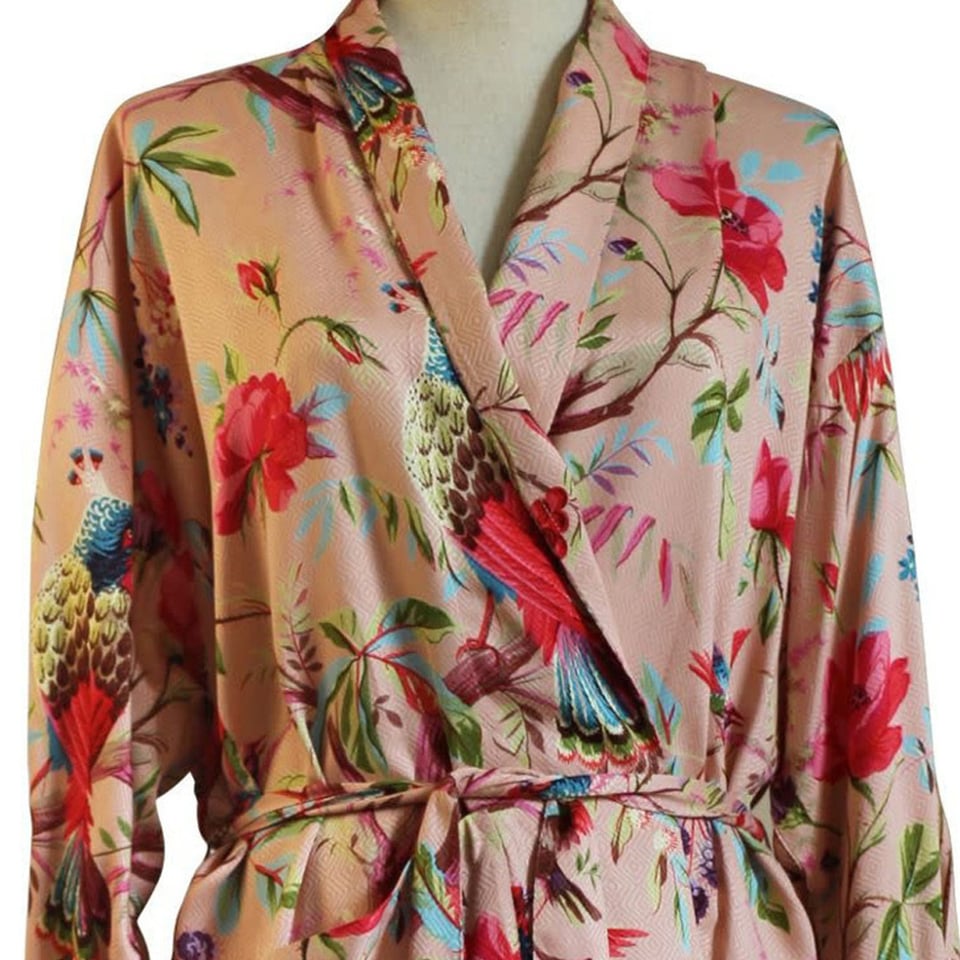 Kimono Royal Paradise Pink Viscose One-Size