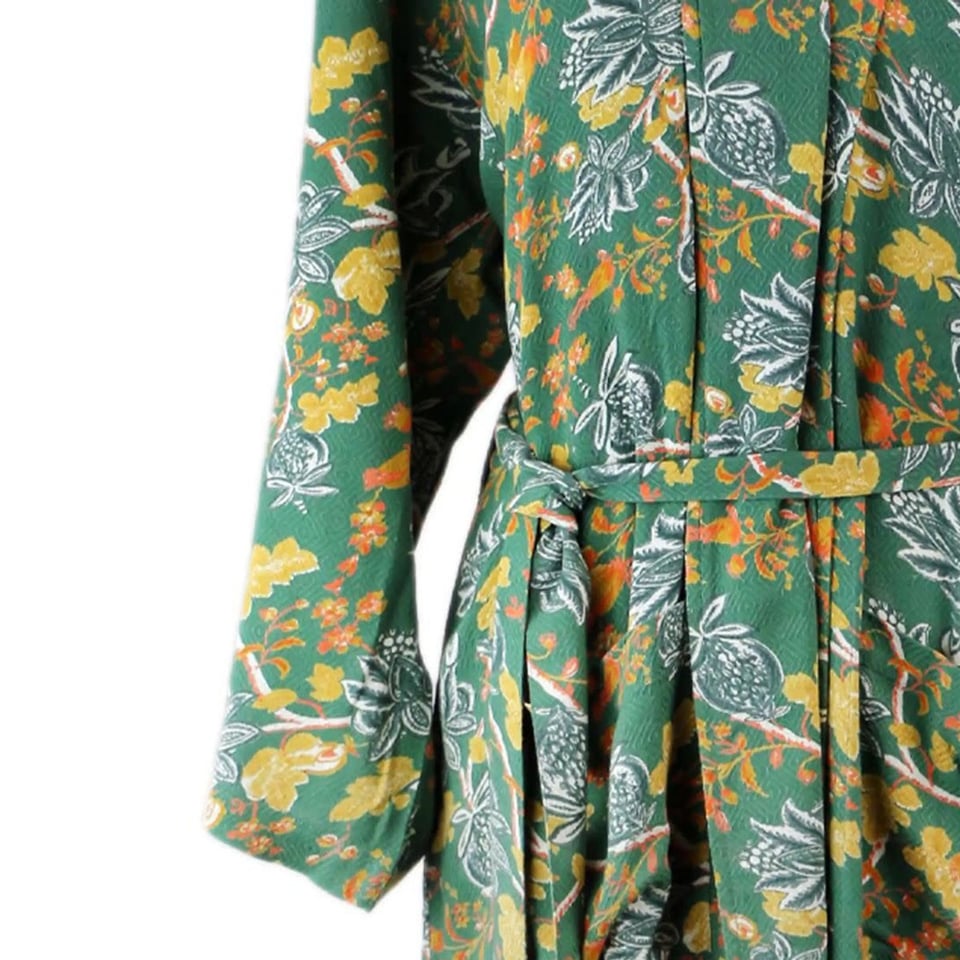 Kimono Royal Colette Groen Viscose One-Size