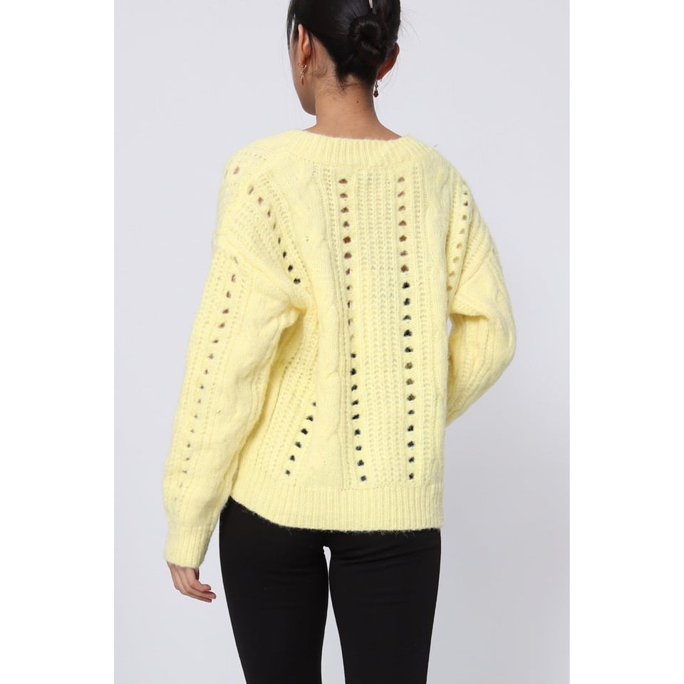 Yellow pullover - OneSize - 1 maat