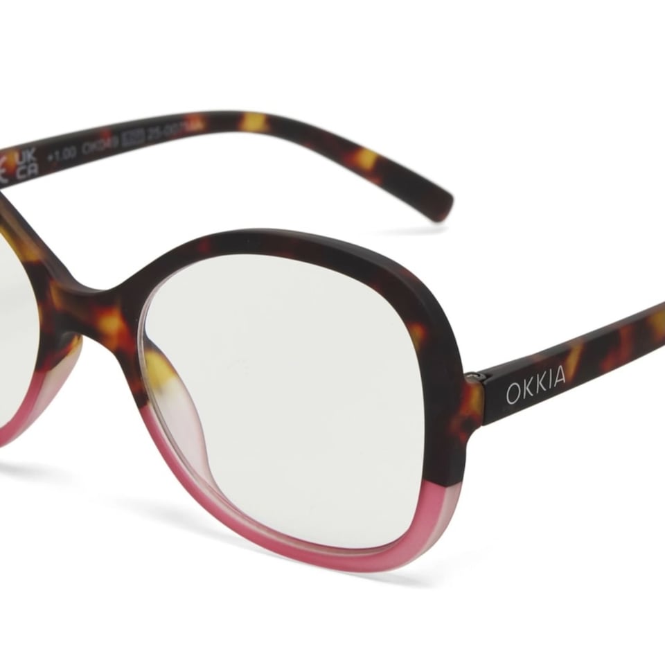 Leesbril VERONA Butterfly Havana Pink OK049HP