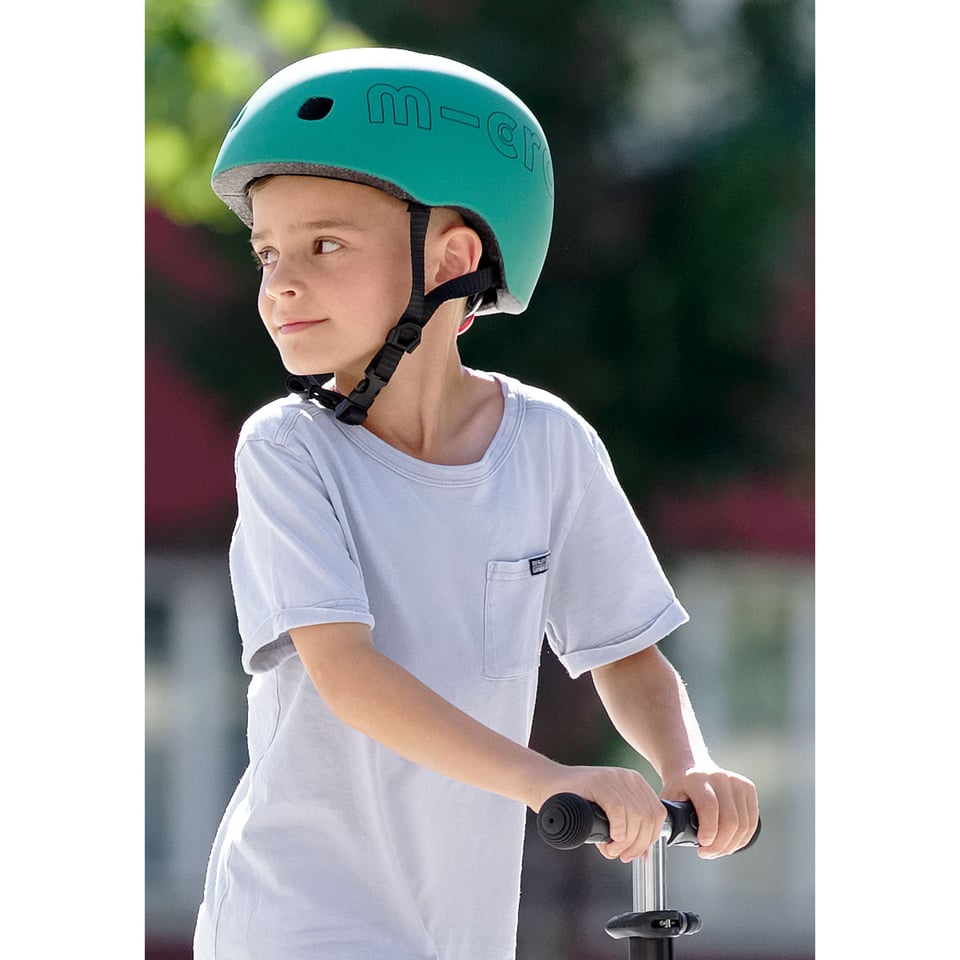 Micro PC Helm Deluxe Forest Green - Maat: M (52-56 Cm)