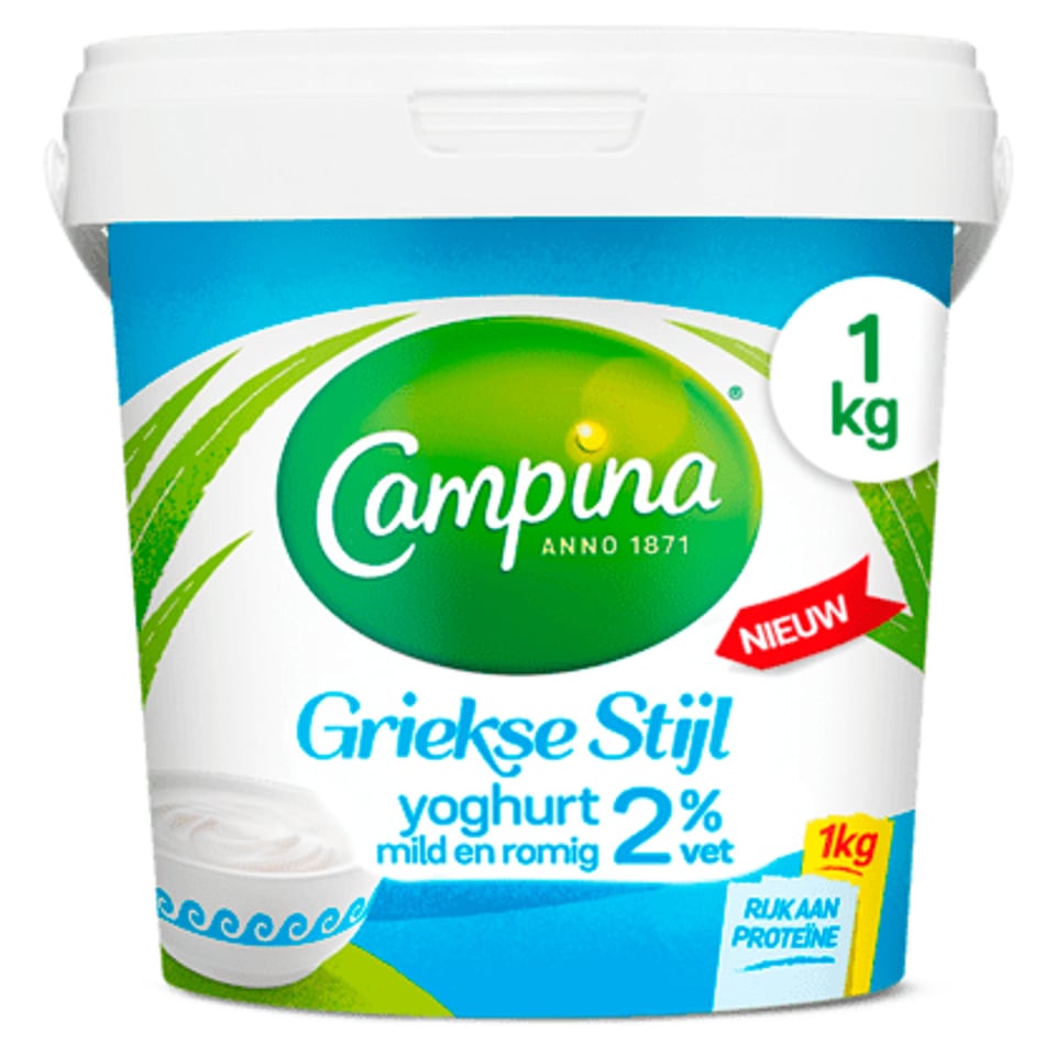 Campina Yoghurt Griekse Stijl Naturel 2% Vet