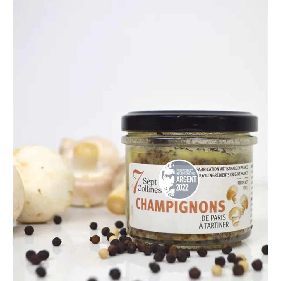 Parijse champignons om te smeren - 100g (Epicure d'Argent 2022) - Smeerbaar voor aperitief