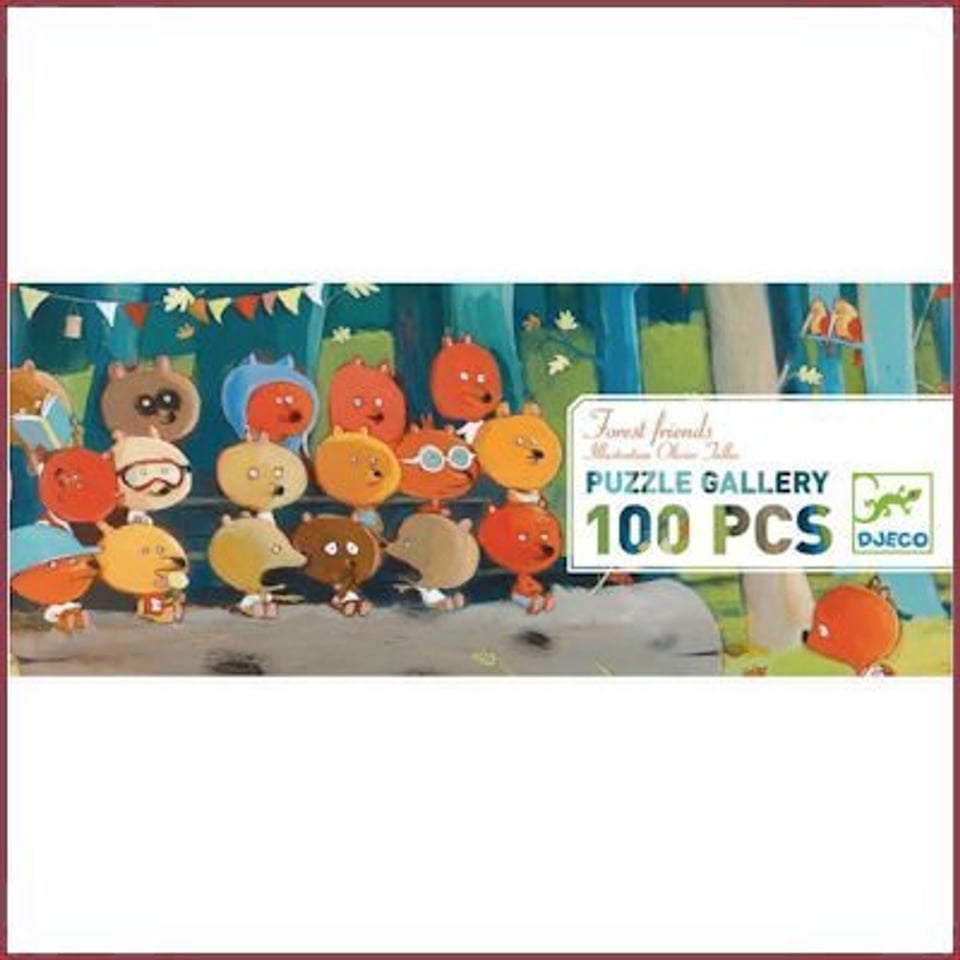 Djeco Puzzel Gallery - Bosvriendjes 100 Stukjes